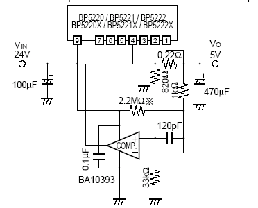 Преобразователь 24V – 5V со схемой защиты на компараторе